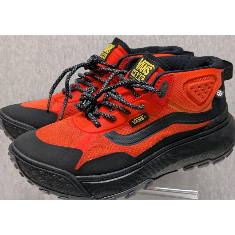 New Vans MTE Cross Path Mid Black/Orange Shoes Sneakers Men's Sise 7.5/Women's 9 - Picture 1 of 9